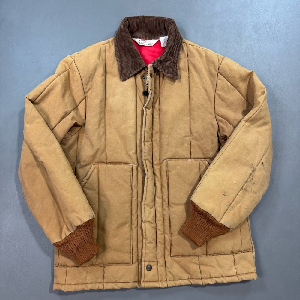 Walls Blizzard Pruf Duck Canvas Work Jacket Brown Medium 22x28